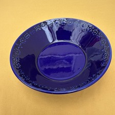 Vintage Portmeirion Pottery Totem Blue 16cm  Cereal / Dessert Bowls.