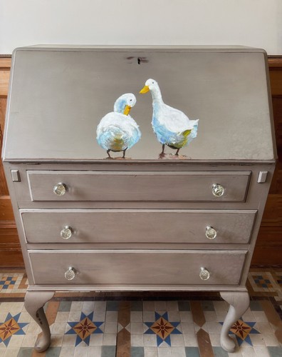 Ducks hand painted bureau - ducks,