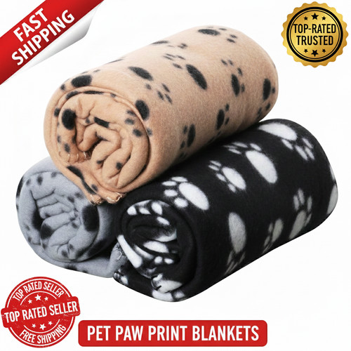Pet fleece blankets - x3, xl