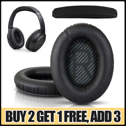 Black replacement ear pads - replacement,