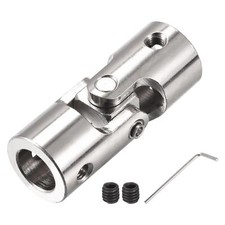 12mm to 12mm Rotatable Universal Joint Shaft Coupling L52 x D20 with Wrench