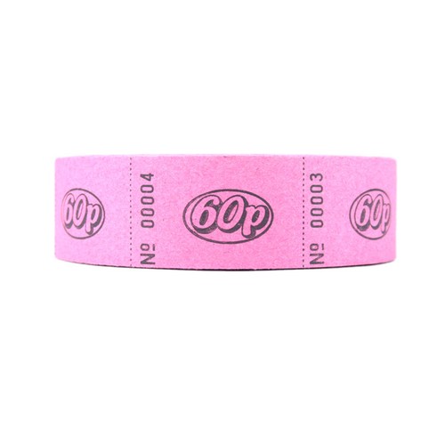 60p roll tickets of - (1,
