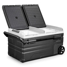 Dellonda DL127 75L Portable Dual Zone Car Camping Fridge Freezer 12/24V A