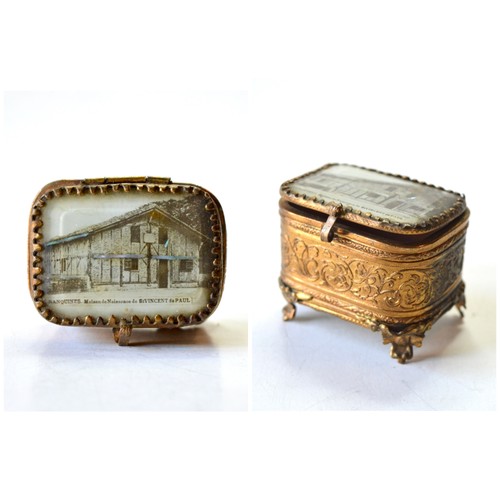 Antique ormolu and beveled - and,