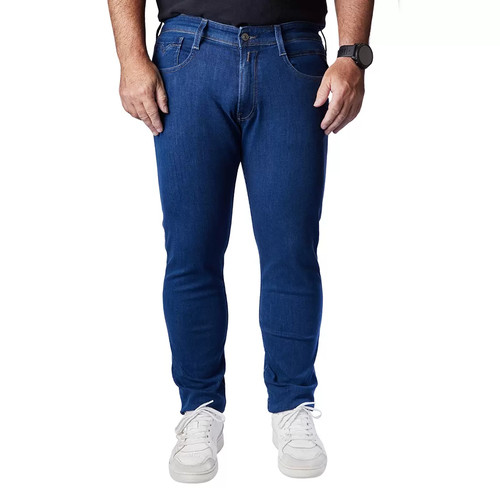 Replay mens blue anbass jeans - blue,
