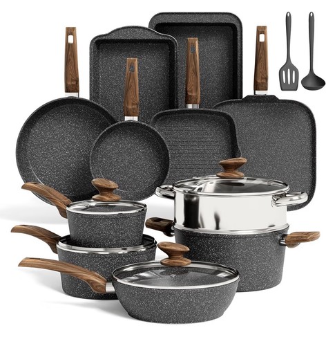 17pcs induction hob - induction, set
