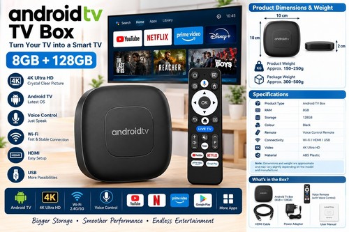 Android smart box 8gb - android, tv