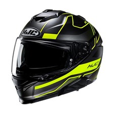 HJC I71 LORIX BLACK YELLOW FULL FACE MOTORCYCLE MOTORBIKE HELMET ECE2206