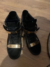 giuseppe zanotti double bangle hi too navy velvet