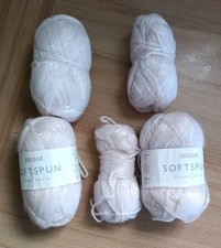 Sirdar Softspun 25gr. Metallic Look Yarn-Silver Bundle Weighing 105 Gr