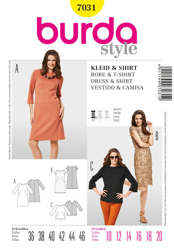 Burda 7031 dresses - 7031,