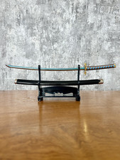 New 25cm Muichiro Tokito's Metal Katana with Display Stand -  Demon Slayer