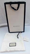 Gucci Paper Black & Cream Gift Bag  38 x 23x 14cm & Drawstring Bag 25 x 25cm