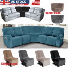 5 Seater Stretch Recliner Corner Sofa Cover Single Seat Corner Piece Slipcover