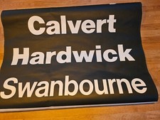 Vintage Bus Destination Blind