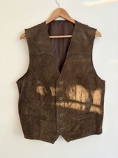 Vintage 1980s Brown Suede