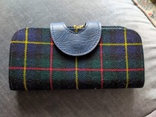 Ladies Large Tartan Multicolored Purse With Different Conpartments