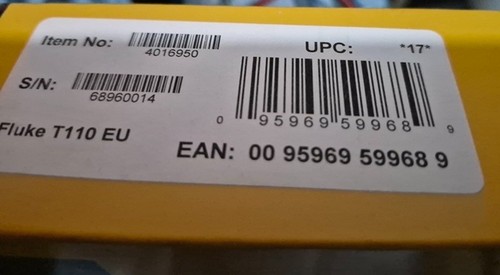 Fluke t110 two - fluke, two-pole