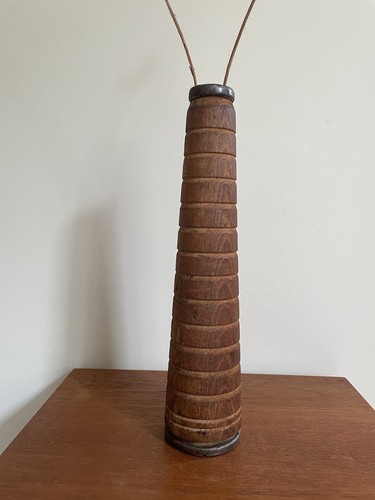 Vintage wooden textile bobbin - wooden,