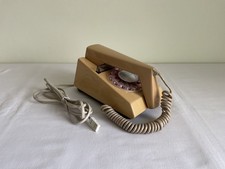 Vintage BT Trimphone 2/722 Rotary Dial Telephone - Beige - 1970's