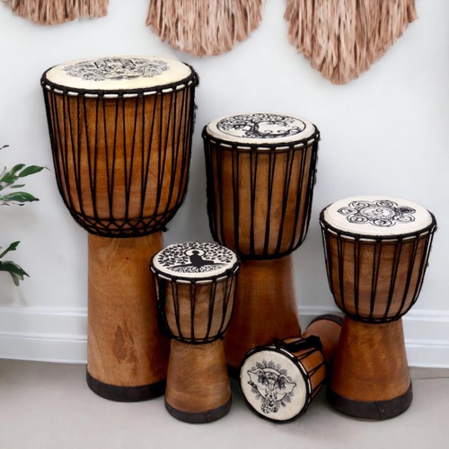 Elephant wide top djembe drum - wide,