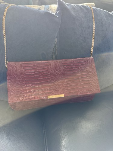 Large dune clutch bag burgundy - dune,
