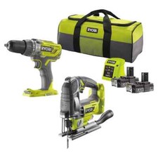 Ryobi Combi Drill Jigsaw Set