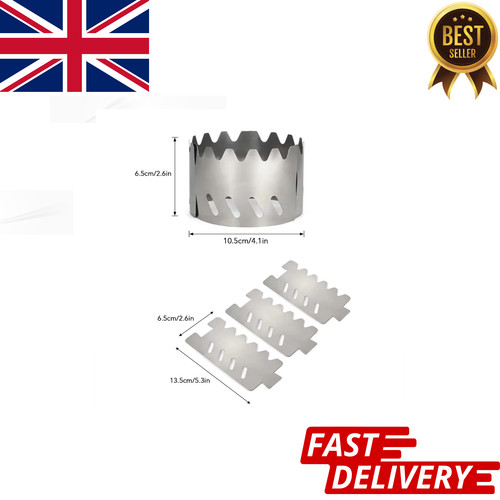 Stainless steel alcohol stove - steel,