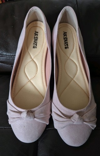 Ballet style pink suedette - ballet,