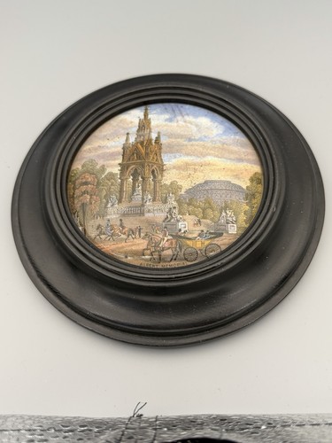 Victorian prattware pot - pot, lid