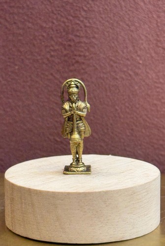 Anjaneya brass idol inch - anjaneya,