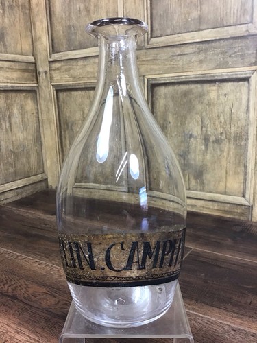 Antique clear glass - glass, apothecary