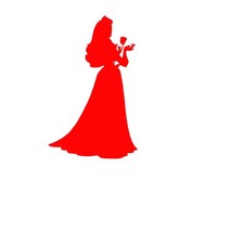 Disney Sleeping Beauty Aurora Silhouette Vinyl Car Truck Decal 10"