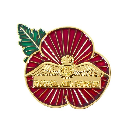 Raf wings poppy badge - poppy,
