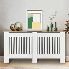 White Radiator Cover Cabinet