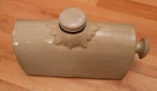 Large Stoneware  Vintage Foot Warmer, Bed Warmer, 3 Pint. Possibly Denby.