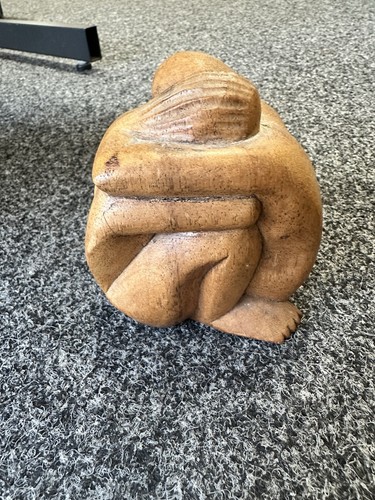 Wooden carved figure man - wooden,