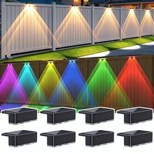 8Pack LED Solar Fence Lights