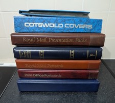 Stamp and postcard collection - and,