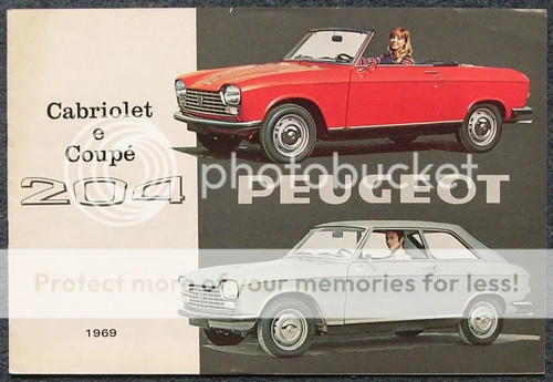 Peugeot 204 cabriolet coupe - peugeot,