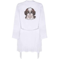 'Cute Shih Tzu Dog' Adult Dressing Robe / Gown (RO049799)