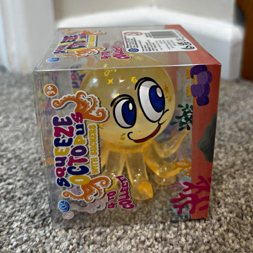 Squeezy octopus yellow - squeezy, plastic