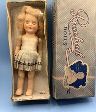 Vintage Rosebud Christmas Fairy Doll and Box.