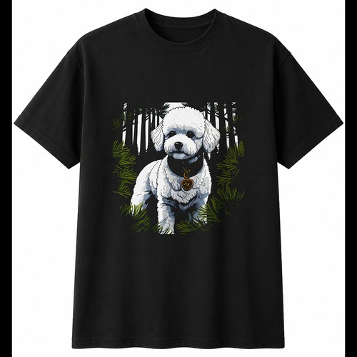 Bichon frise botanical dog - bichon,