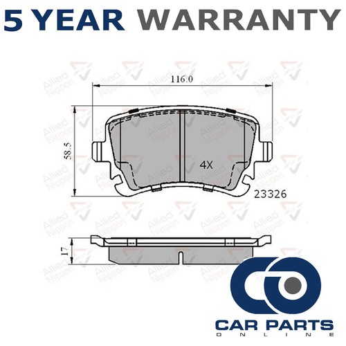 Brake pads set - brake, cpo