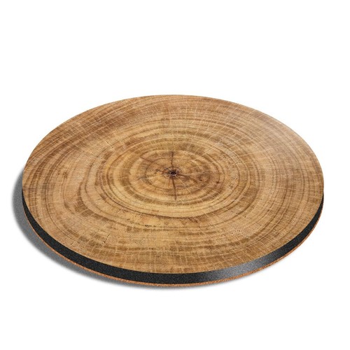 Round mdf coaster - mdf, tree