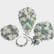 Wedding flowers ivory mint - wedding,
