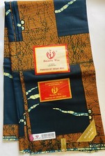 African Veritable Real Wax Block Prints Ankara-100% Cotton-Nigeria-6 Yards