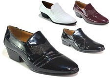 MENS CUBAN HEEL BLACK SHINE