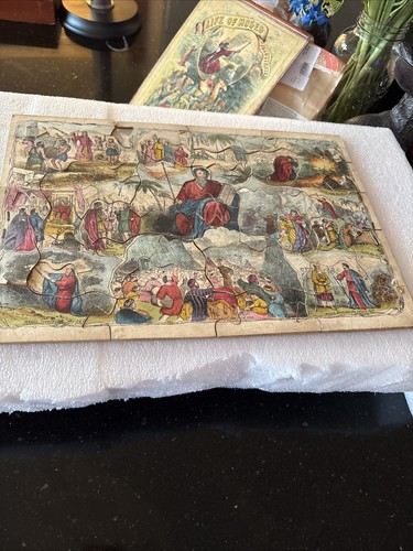Antique boxed wooden - boxed, jigsaw